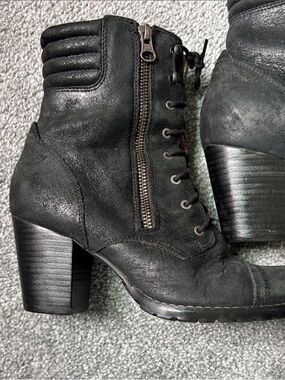 Clark’s Learher Women’s Bk zip-Lace-Up Ankle Boots